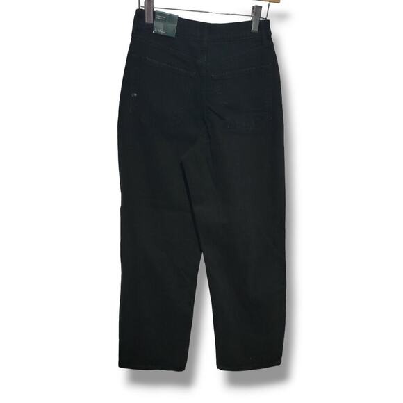 Wild Fable Women's Black highest rise distressed baggy jeans- size 2 - Picture 3 of 10